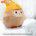 AI Plush Toy W/Smart Voice&LED Eyes,Interactive Companion for Kid/Adult‌Gift-ReadyRechargeable E-Pet open up fun life W/Tuya App